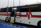 اعزام اتوبوس آمبولانس قم به فرودگاه تهران