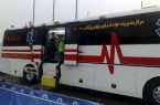 اعزام اتوبوس آمبولانس قم به فرودگاه تهران