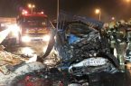 تصادف در آزادراه تهران قم یک کشته برجای گذاشت