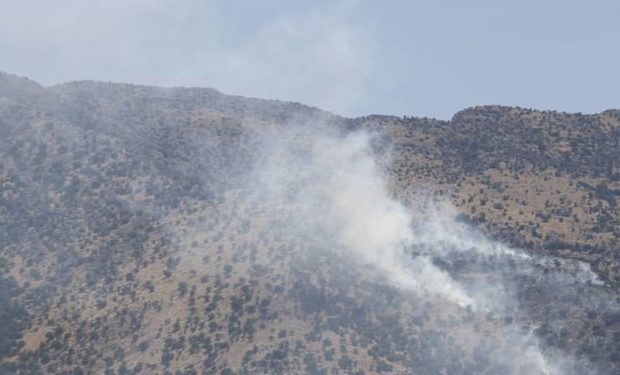آتش‌سوزی مراتع علی‌آباد قم در ارتفاعات ۲۲۰۰ متری مهار شد