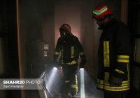نجات ۲ شهروند قمی در آتش‌سوزی خیابان گلزاری