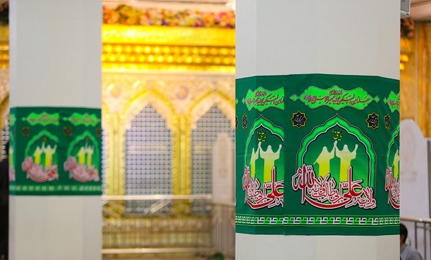 سبز پوش شدن حرم حضرت معصومه(س) در آستانه عید غدیر +تصاویر