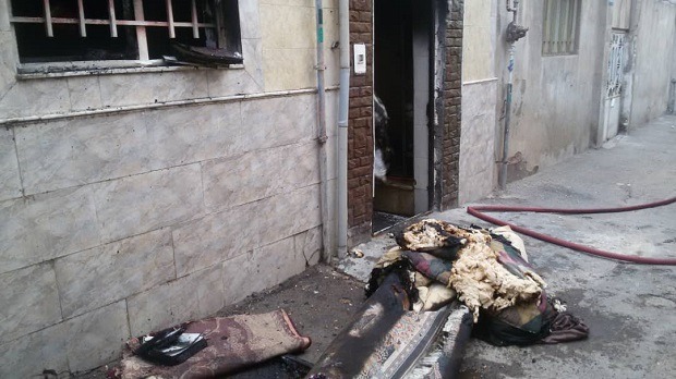 نجات ۶ شهروند از حادثه آتش‌سوزی خانه مسکونی در بلوار روحانی