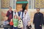 حضور خانوادگی جهانگردان سوئیسی در حرم حضرت معصومه(س)+ تصاویر