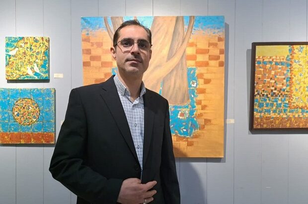 تلاش هنرمند قمی برای نمایش هویت اصیل ایرانی در هنر نقاشی