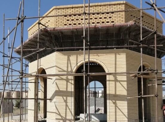 پیشرفت ۹۰ درصدی ساخت المان مقبره شهید گمنام در پردیسان قم