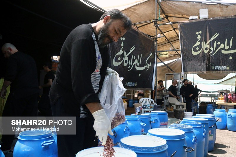 تصاویر/ برپایی موکب امامزادگان قم در سامرا